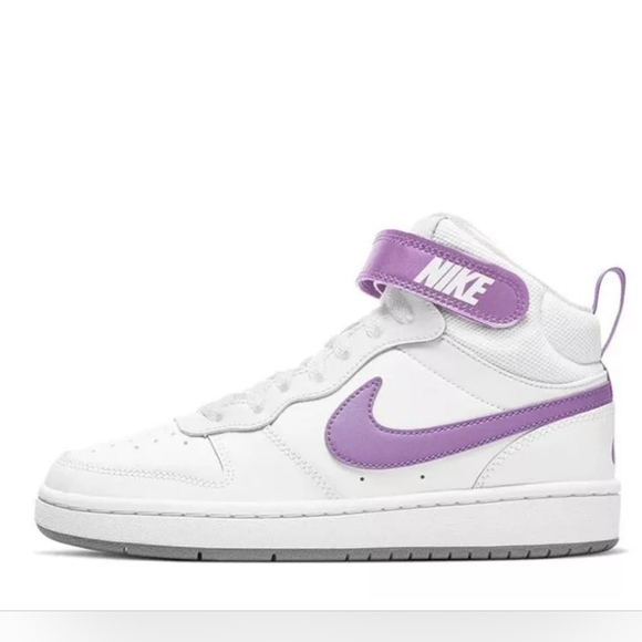 Nike Shoes - NWOT Nike Court Borough 2 Mid White Fuchsia Glow